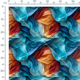 Tissu - Plis Satinés Multicolores