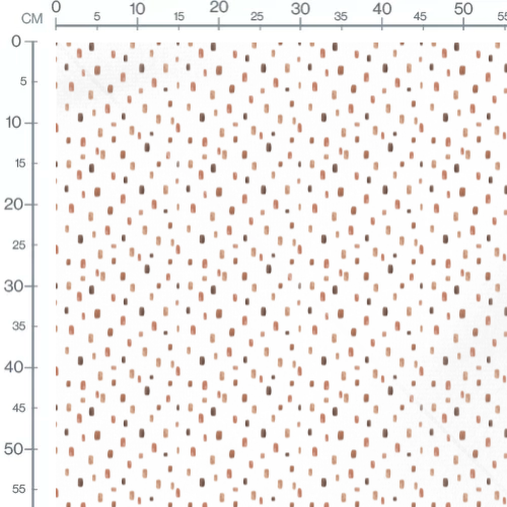 Tissu - Rectangles marron variés