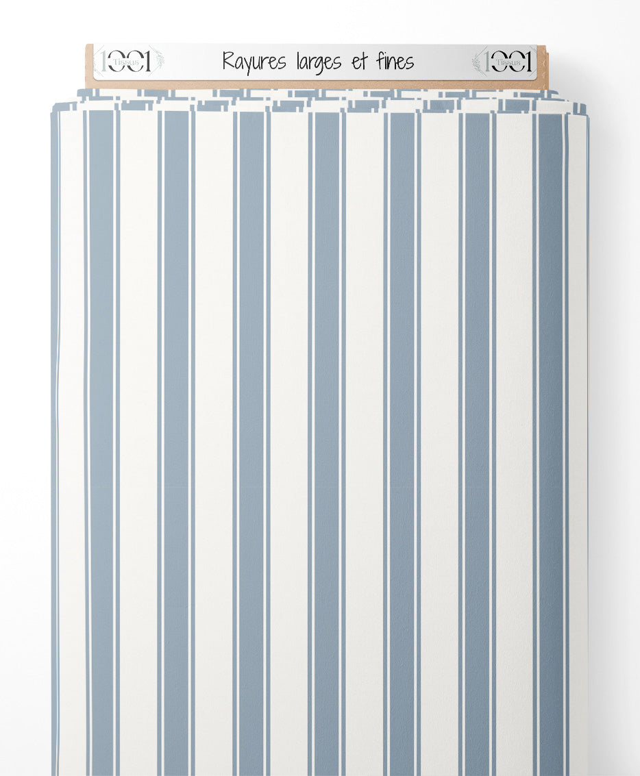 Tissu - Rayures larges et fines
