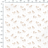 Tissu - Licornes ailées pastel
