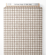 Tissu - Carreaux beige et blanc doux