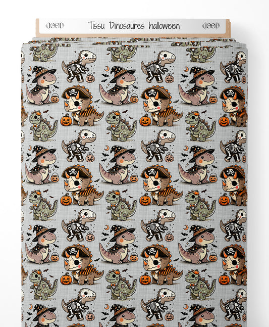 Tissu - Dinosaures halloween