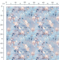 Tissu -  Fleur brillante 3