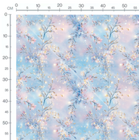 Tissu -  Fleur brillante