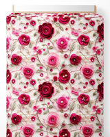 Tissu - 3D fleurs broderie