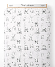 Tissu - Forêt dessin