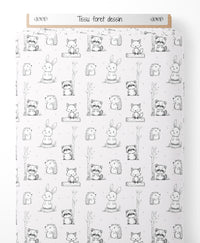 Tissu - Forêt dessin