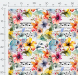Tissu - Musique et fleurs 16