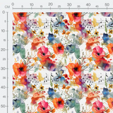 Tissu - Musique et fleurs 10