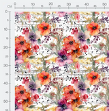 Tissu - Musique et fleurs 13