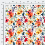 Tissu - Musique et fleurs 5