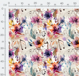 Tissu - Musique et fleurs 8