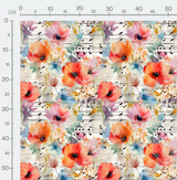 Tissu - Musique et fleurs 9