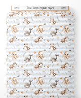 Tissu - océan mignon rayure