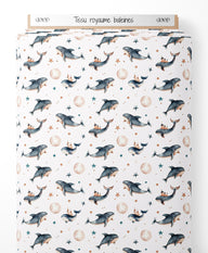 Tissu - Royaume baleine