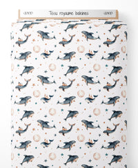 Tissu - Royaume baleine