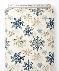 Tissu - Snowflake winter 4