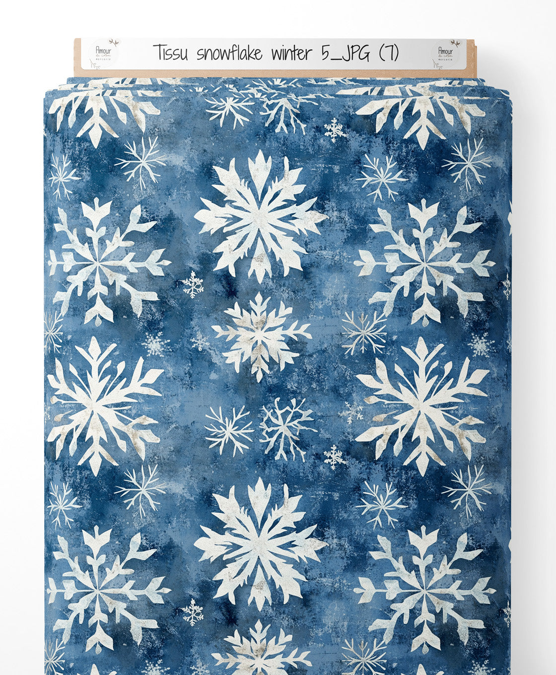 Tissu - Snowflake winter 5
