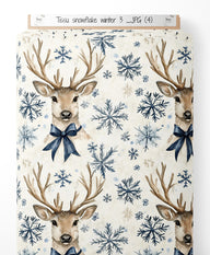 Tissu - Snowflake winter 3