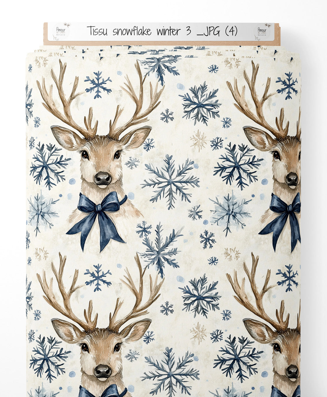 Tissu - Snowflake winter 3