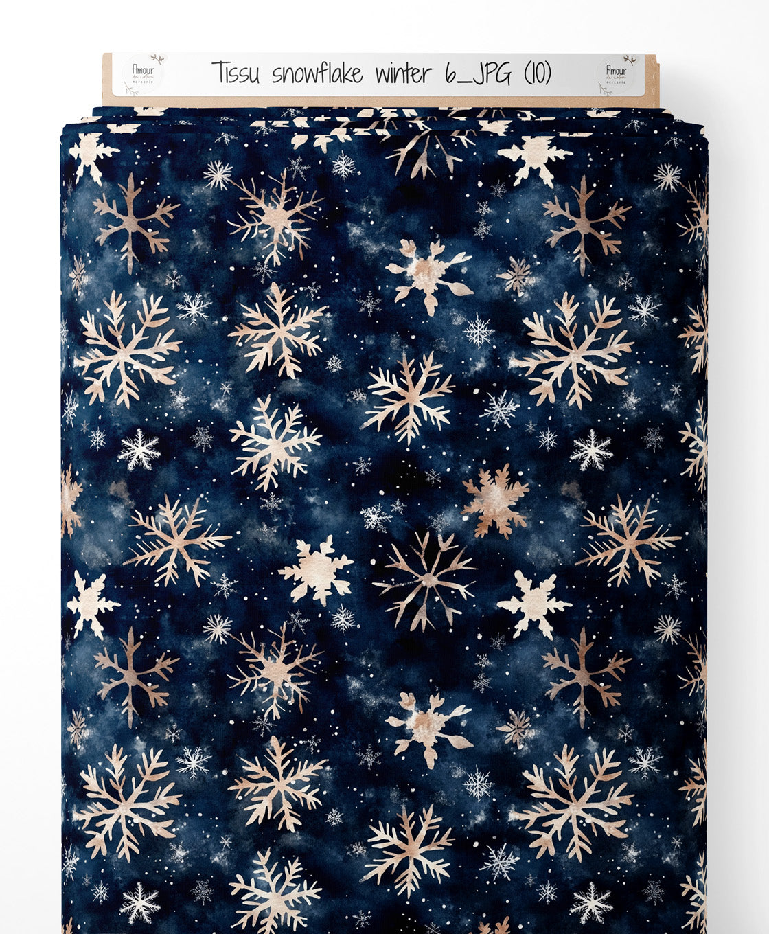 Tissu - Snowflake winter 6