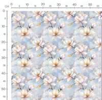 Tissu -  Fleur brillante 4