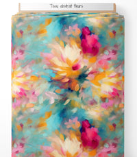 Tissu - Abstrait fleurs