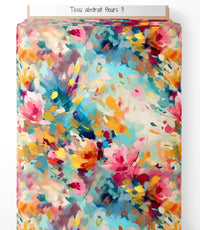 Tissu - Abstrait fleurs 3