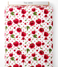 Tissu - Cerises