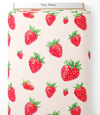 Tissu - Fraises