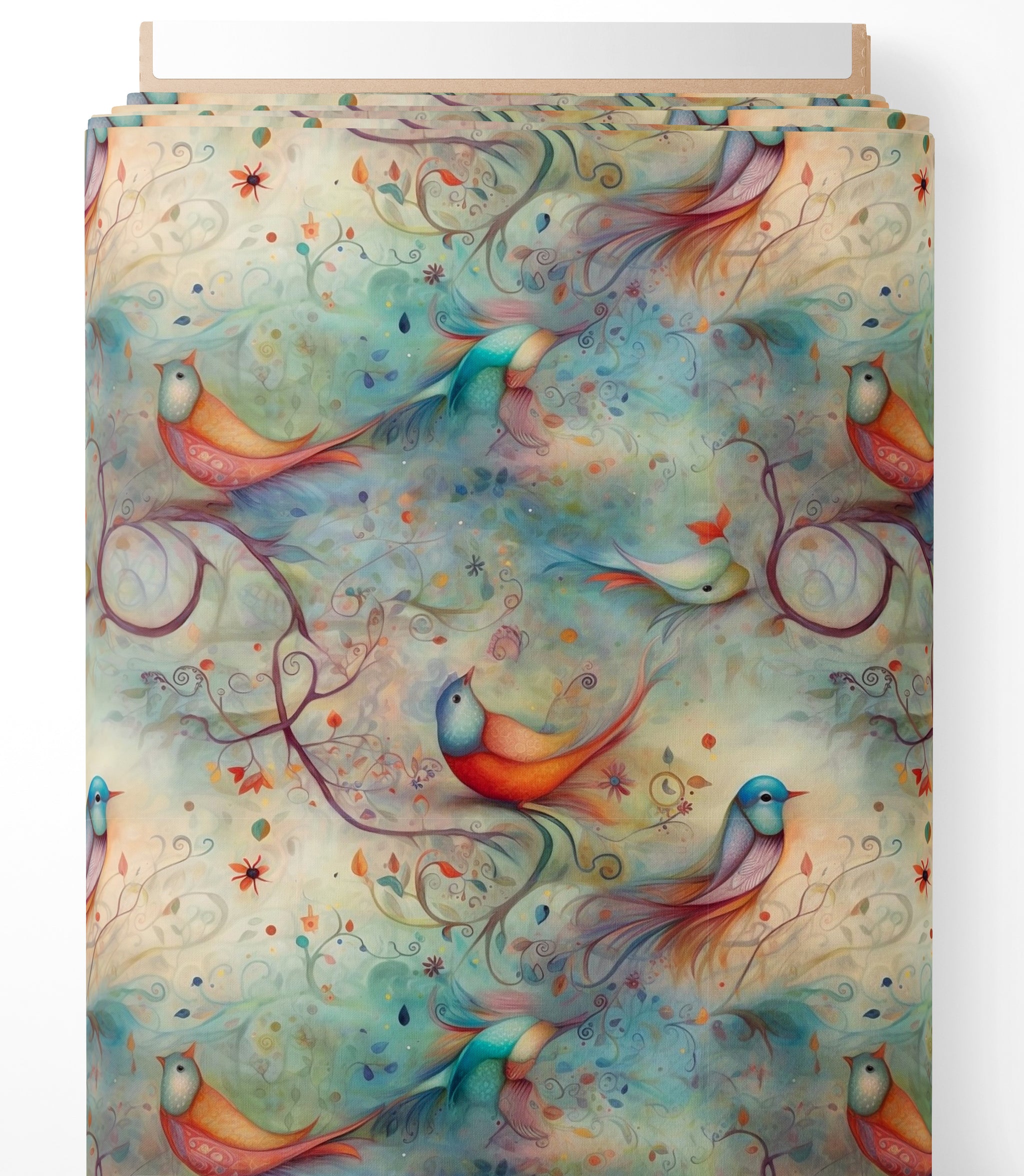 Tissu - Oiseaux mystiques 2